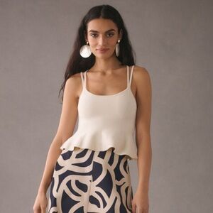 Maeve Bustier Peplum Tank size S